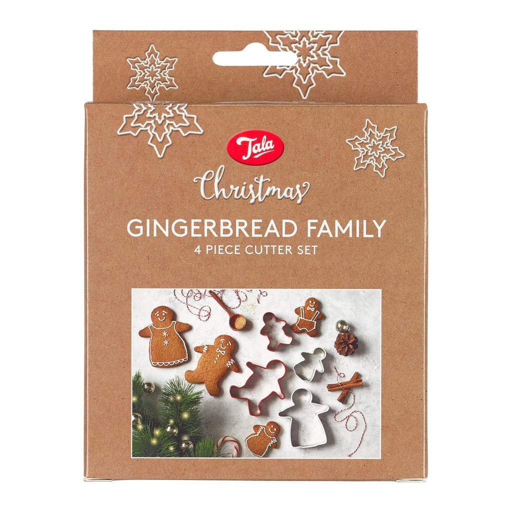 Image - Tala Originals 4 Christmas Gingerbread Family Cutter Set