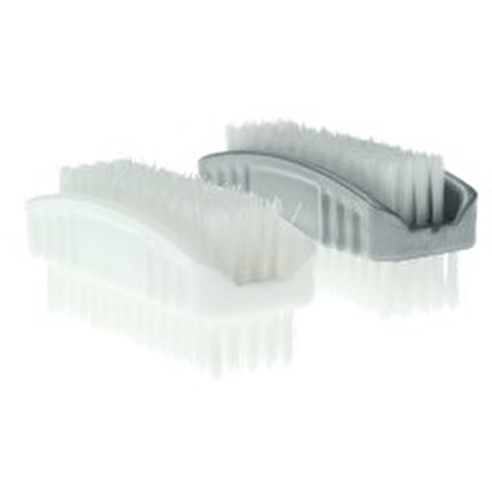 Image - Chef Aid Plastic Nail Brush Plastic, Pack of 2, Grey and White