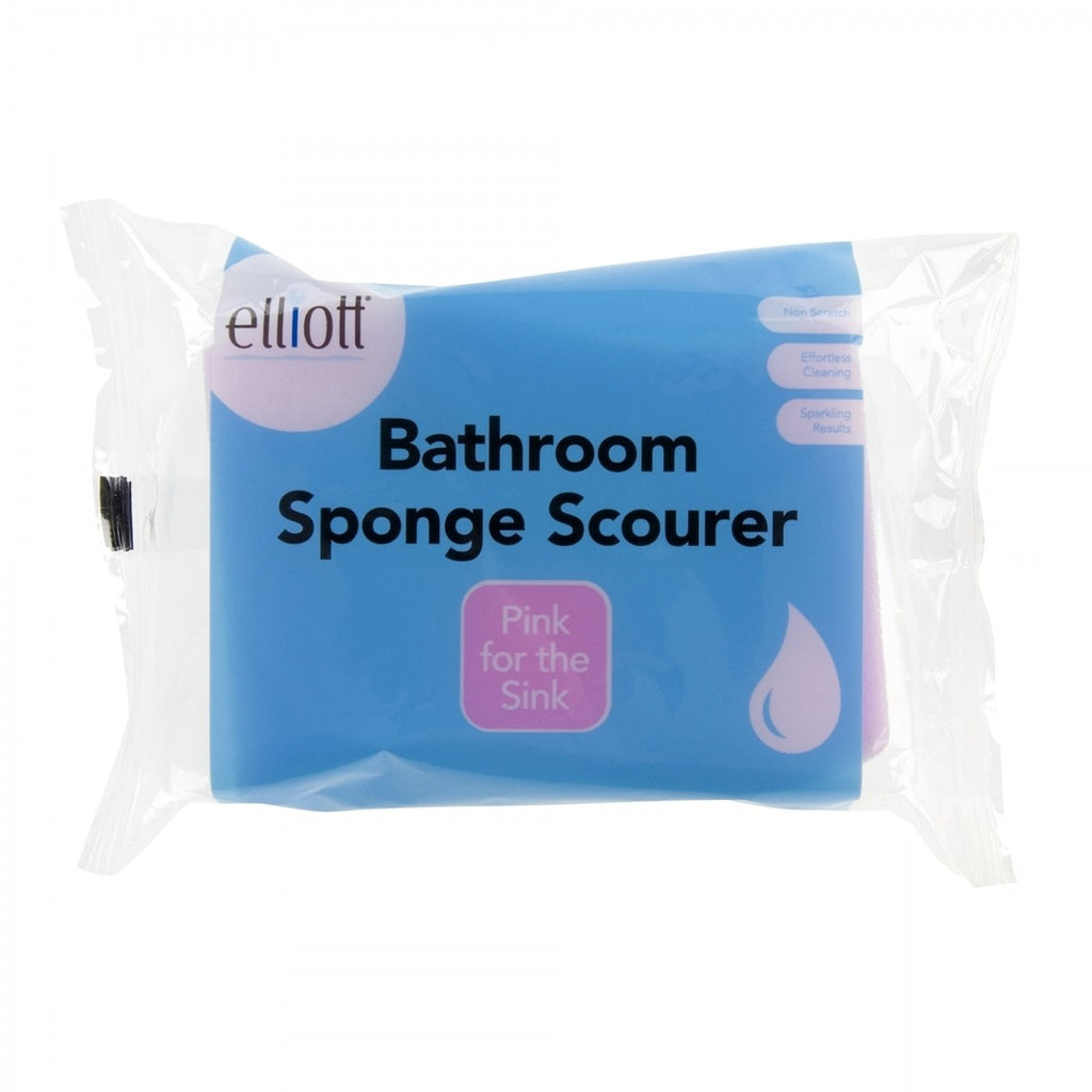 Image - Elliott Bathroom Sponge Scourer, Pink