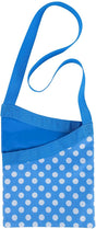 Image - Elliott Peg Bag with Shoulder Strap, Blue, Polkadots