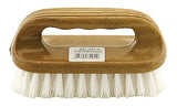 Image - Elliott Plastic Scrubbing Brush with Wood Effect Handle, Brown