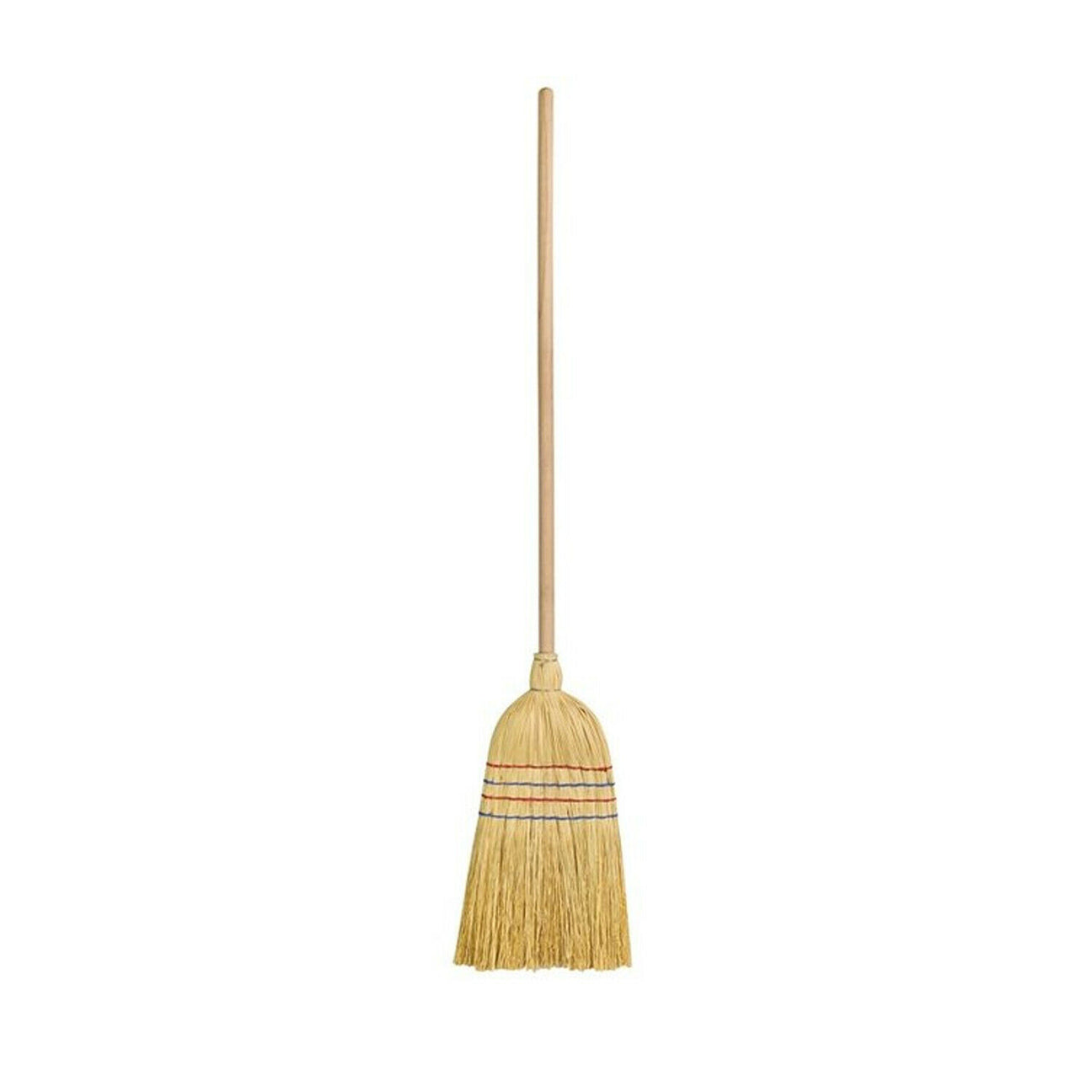 Image - Elliot American Style Corn Broom with Wood Handle, Brown