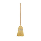 Image - Elliot American Style Corn Broom with Wood Handle, Brown