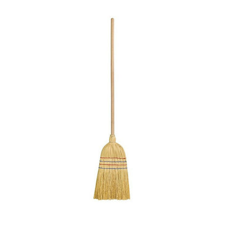 Image - Elliot American Style Corn Broom with Wood Handle, Brown