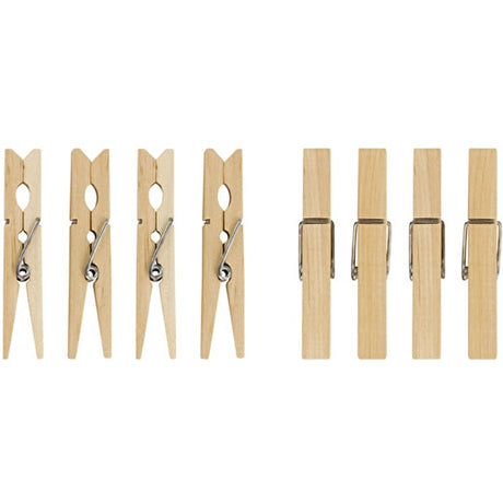 Image - Elliott Birchwood Pegs, 36 Pack, Cream