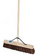 Image - Elliot Bassine Fill Broom with Wooden Handle, 60cm, Brown