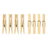 Image - Elliott Pinewood Clothes Pegs, 36pcs, Brown