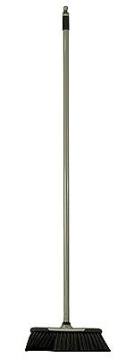 Image - Elliott Plastic Broom and Handle Soft Fill Fibre, 26.5cm, Silver