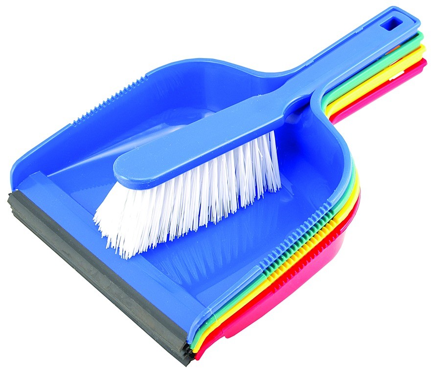 Image - Elliott Soft Dustpan & Brush Set, Red