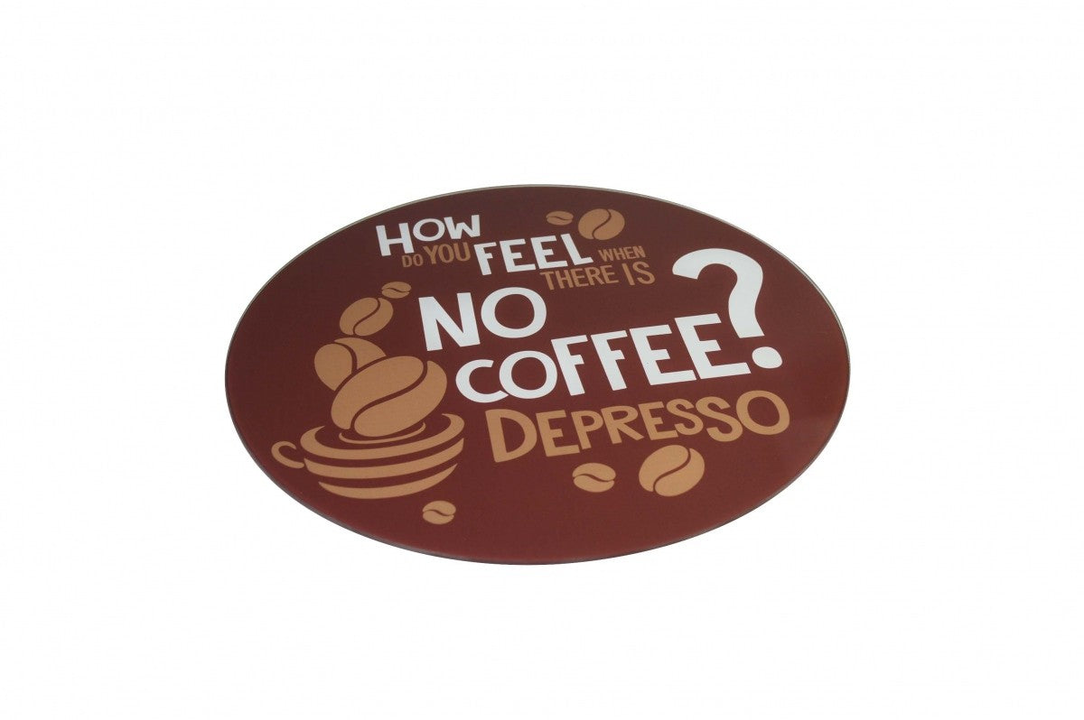 Image - Zodiac Glass Worktop Saver, Fun Saying Coffee Round