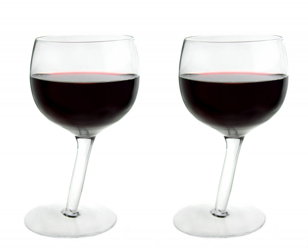 Image - Bar Bespoke Tipsy Wine Glasses Set of 2, 250ml