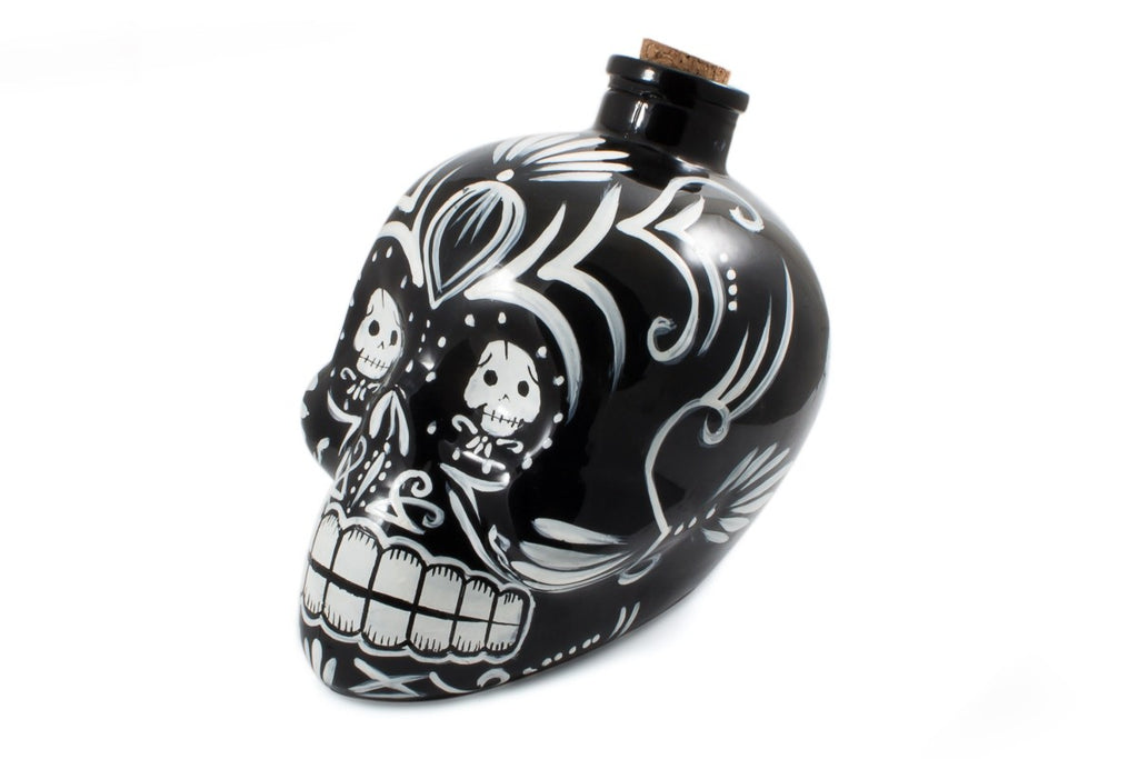 Image - Barbuzzo Day of the Dead Tequila Decanter, 700ml, Black