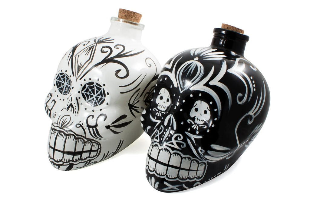 Image - Barbuzzo Day of the Dead Tequila Decanter, 700ml, Black