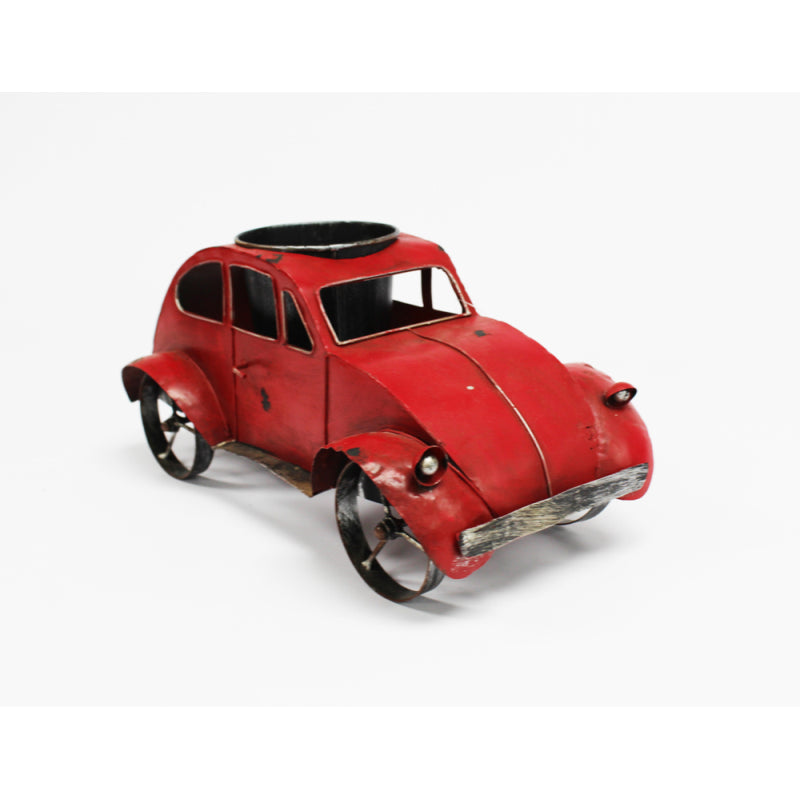 Image - Retro Car Planter, Red