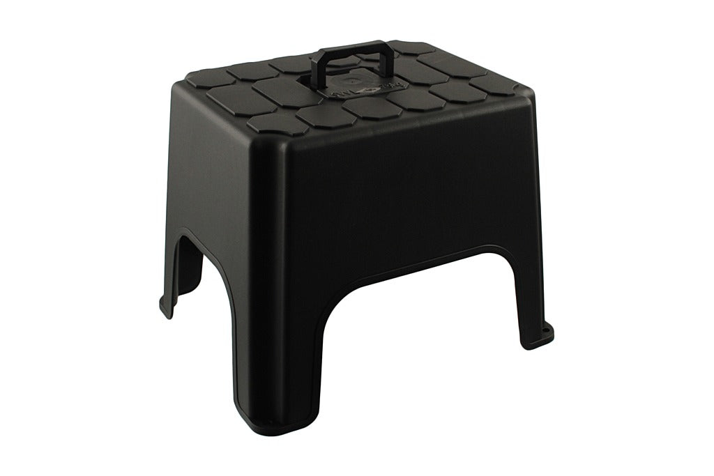 Image - Thumbs Up Step Stool with Carrying Handle, Black