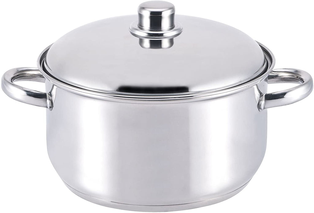 Image - Culinary Pro Stainless Steel Steel Stockpot & Lid, 24cm