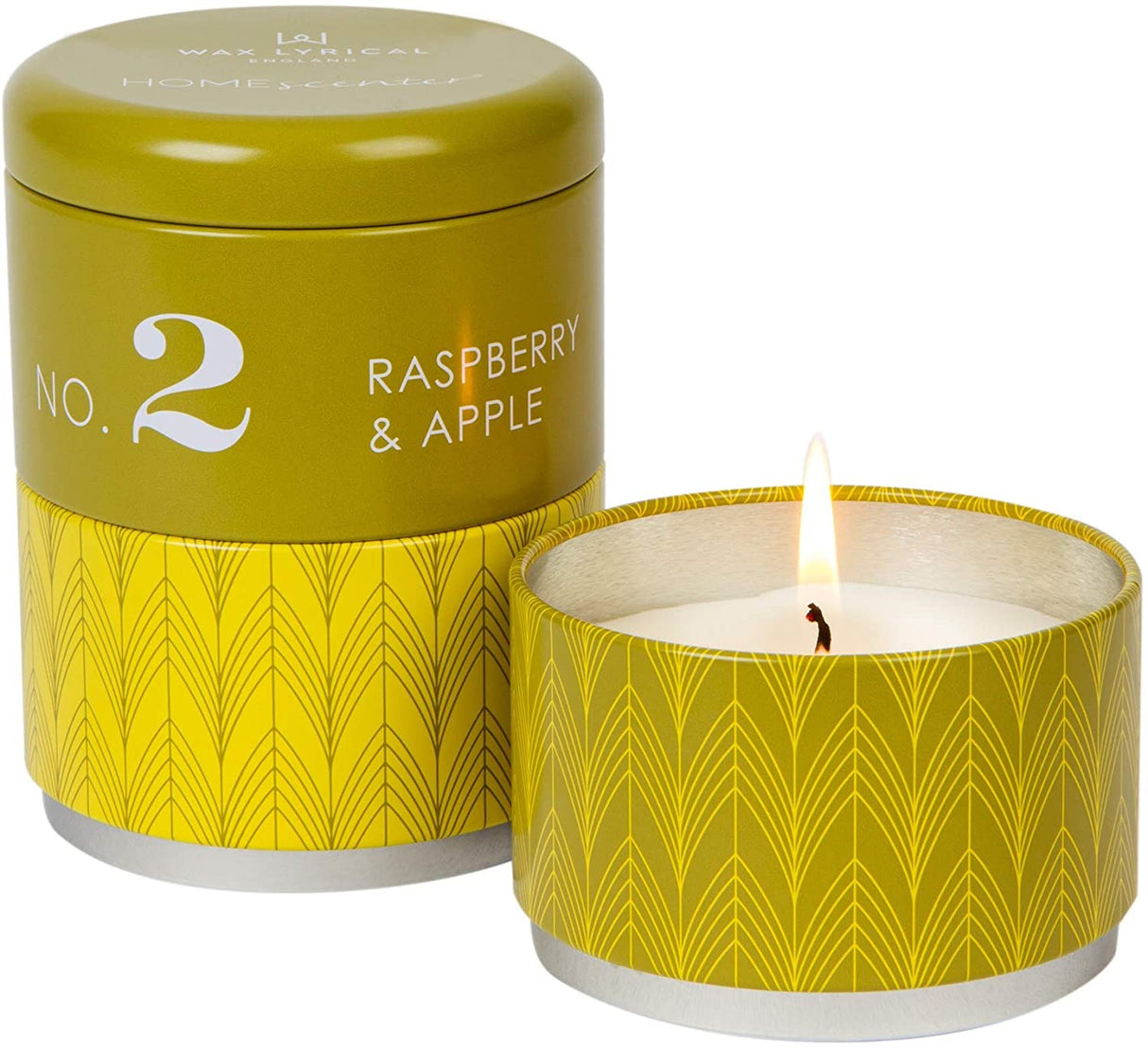 Image - Wax Lyrical HomeScenter Raspberry & Apple Set of 3 Stacking Tin Candles