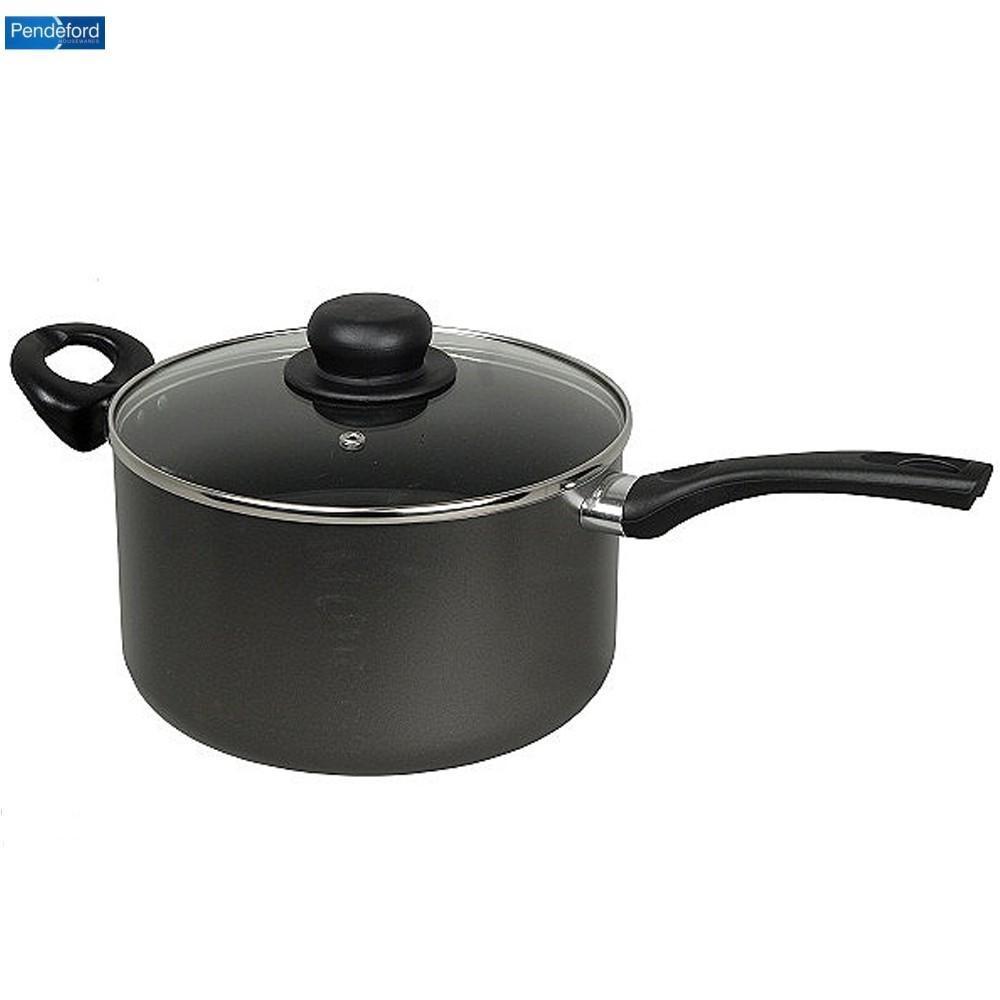 Image - Pendeford Sapphire Non Stick Saucepan with Glass Lid, 22cm