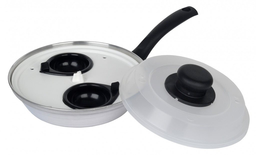 Image - Pendeford 2 Cup Egg Poacher With Glass Lid, 20cm