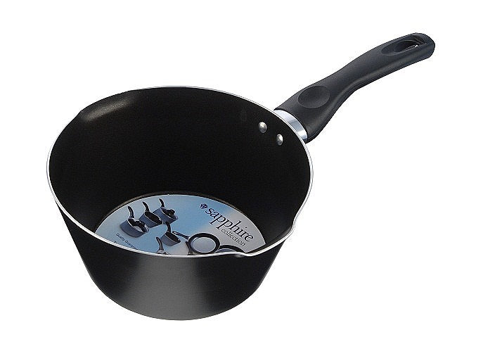 Image - Pendeford Non-Stick Milk Pan, 18cm, Black