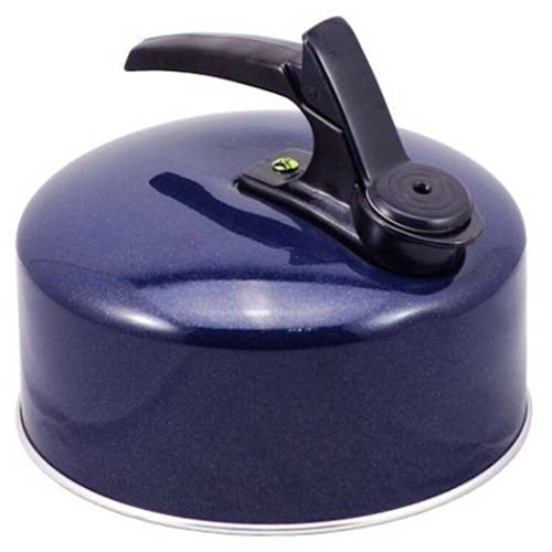 Image - Pendeford Aluminium Kettle With Whistle, 2 Litre, Navy Blue