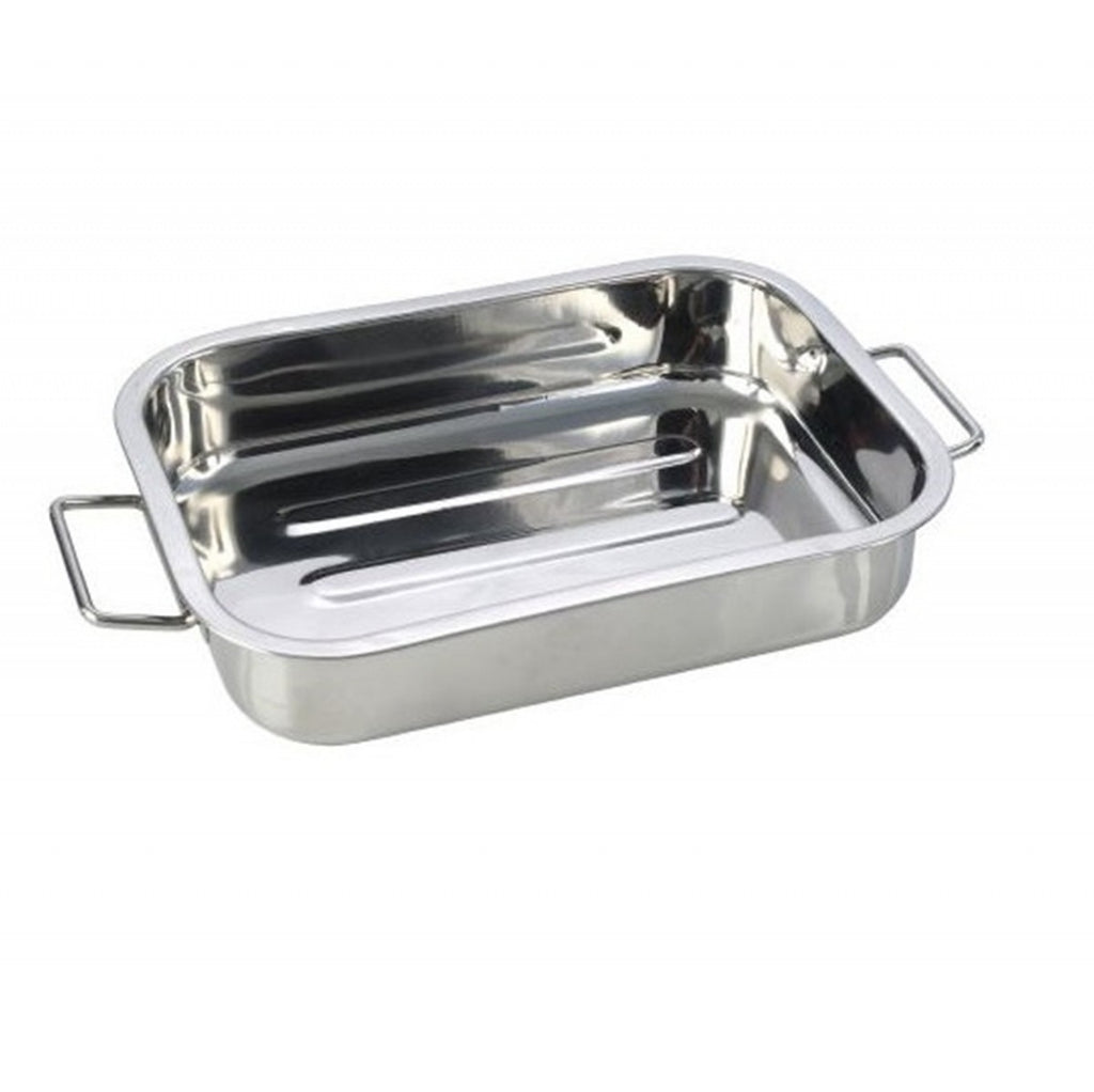 Image - Pendeford Stainless Steel Roasting Tray, 25x18cm, Silver