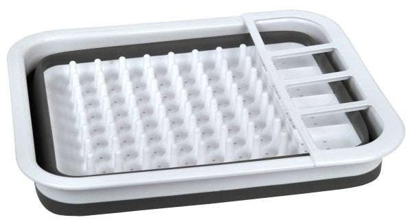 Image - Creative Kitchen Collapsible Dish Drainer Rack, White