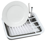 Image - Creative Kitchen Collapsible Dish Drainer Rack, White