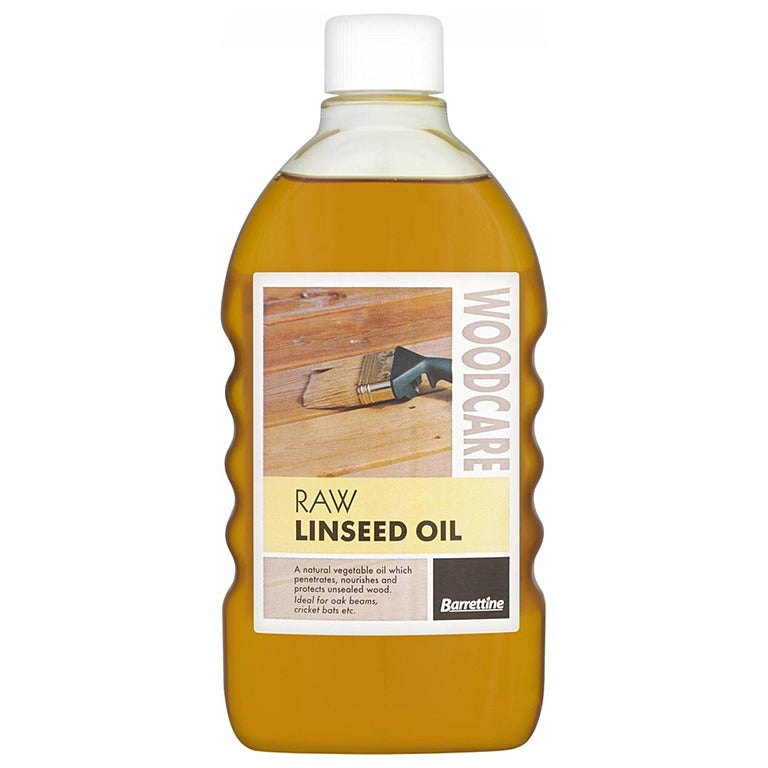 Image - Barrettine Raw Linseed Oil, 500ml, Yellow