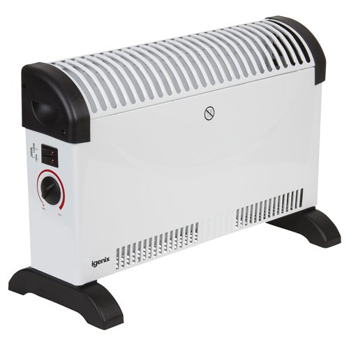 Image - Igenix Portable Convector Heater, 3 Heat Settings, 2000W, White