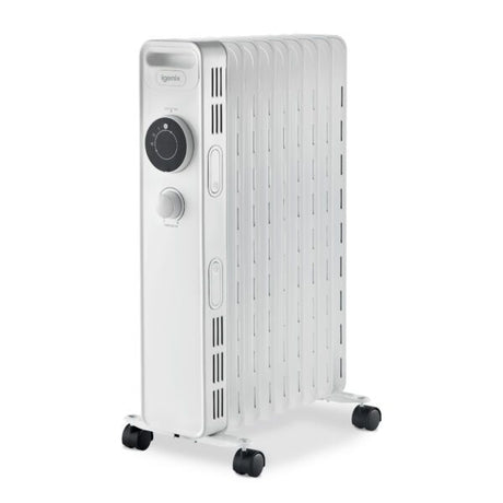 Image - Igenix Digital Oil Filled Radiator, 2kW/2000W, Overheat Protection, White