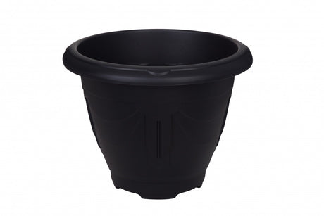 Image - Whitefurze Round Venetian Planter, 58cm, Black