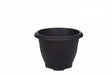 Image - Whitefurze Venetian Round Planter, 33cm, Black