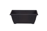 Image - Whitefurze Venetian Window Box, 40cm, Black