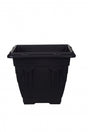Image - Whitefurze Venetian Square Planter, 22cm, Black