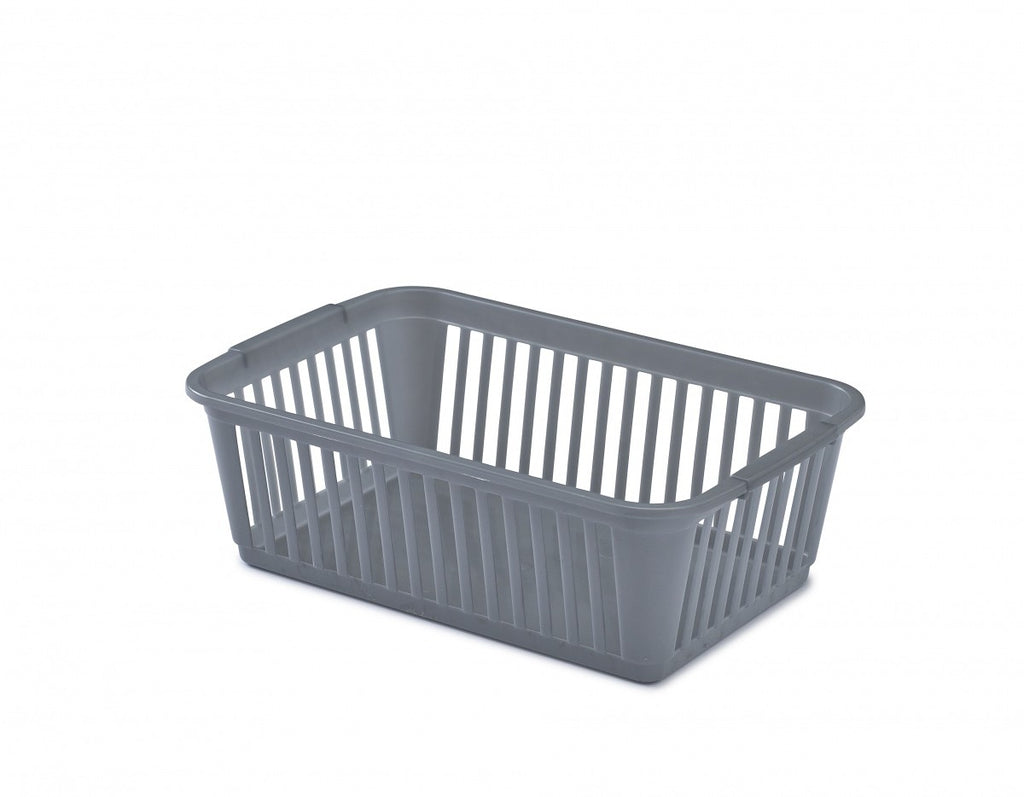 Image - Whitefurze Handy Basket, 25cm, Silver
