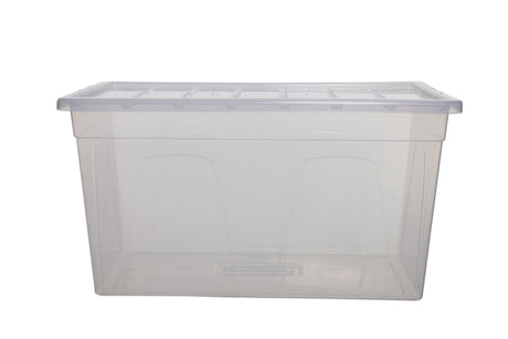 Image - Whitefurze Spacemaster Storage Box, 82L, Clear