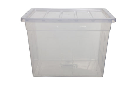 Image - Whitefurze Spacemaster Storage Box, 64L, Clear