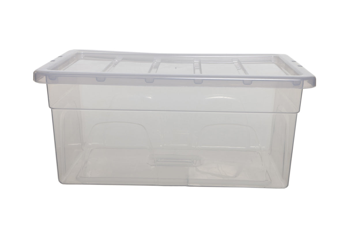 Image - Whitefurze Spacemaster Storage Box, 38L, Clear