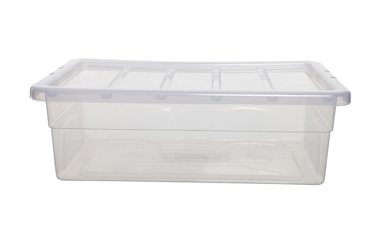 Image - Whitefurze Spacemaster Storage Box, 28L, Clear
