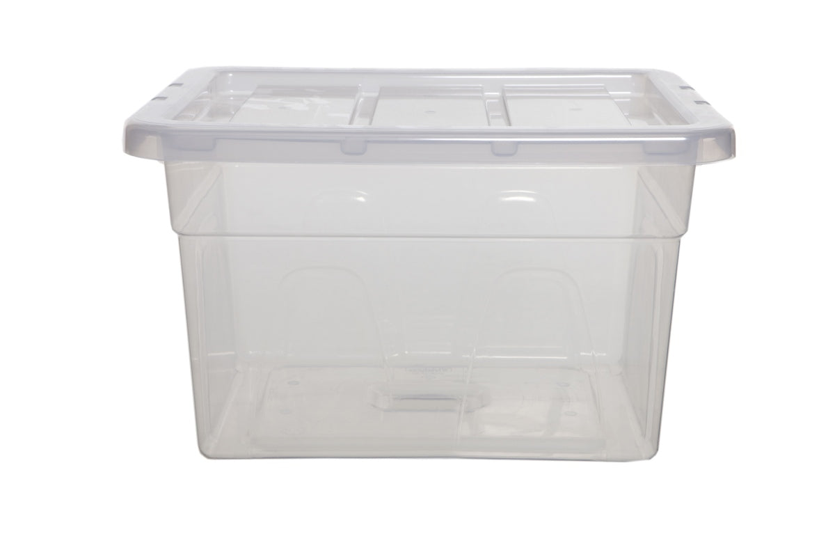 Image - Whitefurze Spacemaster Storage Box, 45cm, Clear