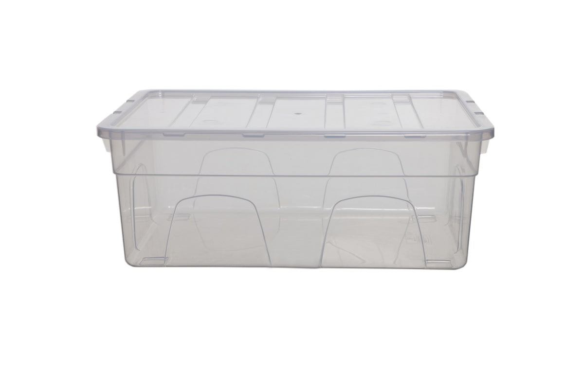 Image - Whitefurze Spacemaster Mini Storage Box, 38cm, Transparent