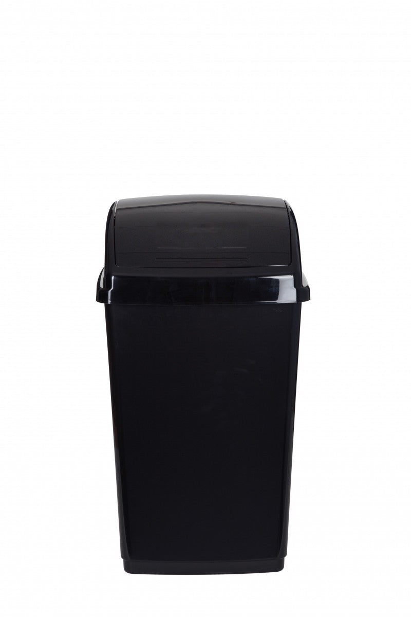 Image - Whitefurze Swing Top Bin, 30L, Black