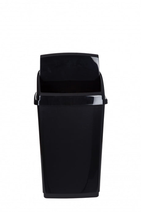 Image - Whitefurze Swing Top Bin, 30L, Black
