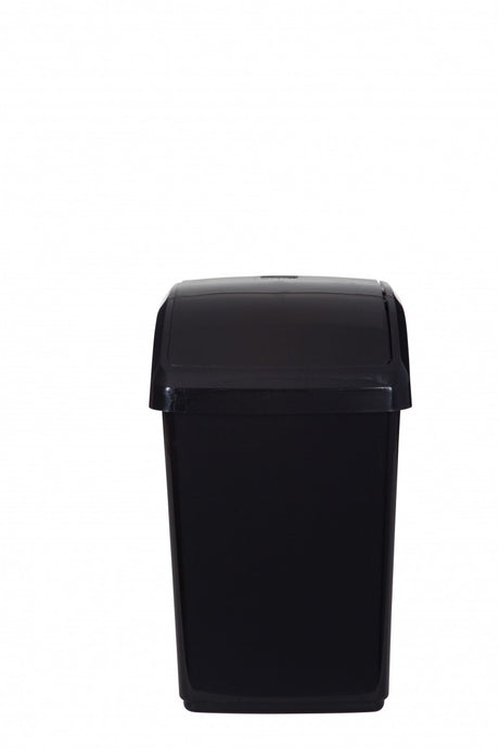 Image - Whitefurze Swing Bin, 10L, Black