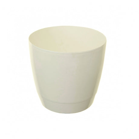 Image - Whitefurze Round Indoor Pot, 14cm, White