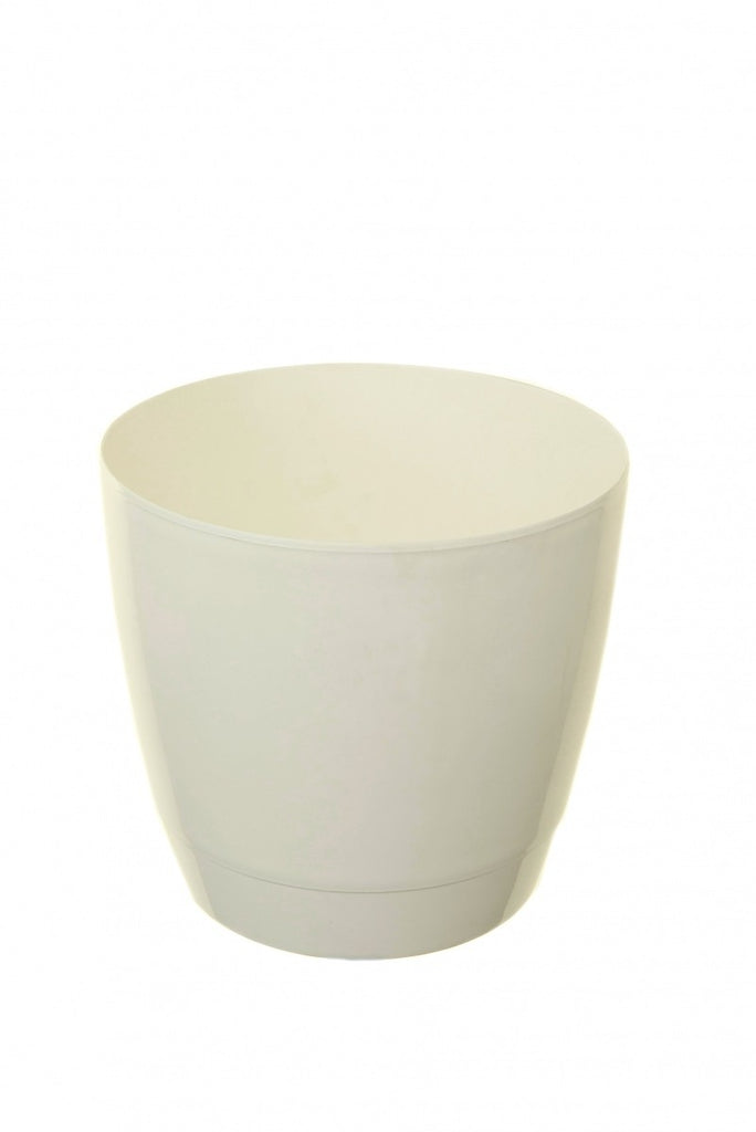 Image - Whitefurze Round Indoor Pot, 18cm, White