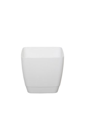 Image - Whitefurze Square Indoor Pot, 22cm, White