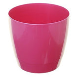 Image - Whitefurze Round Indoor Pot, 16cm, Fuchsia