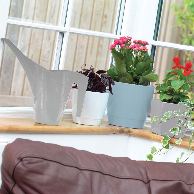 Image - Whitefurze Indoor Watering Can, 1.5L, White